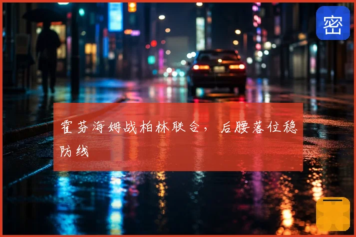 霍芬海姆战柏林联合,后腰落位稳防线